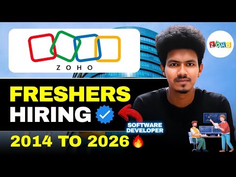 ZOHO Hiring Freshers🔥ZOHO Off Campus Drive | Fresher IT Job | Any Degree Apply