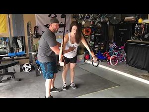GYM trainer touch girls boobs