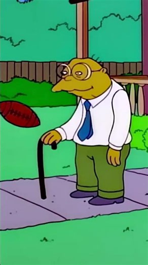 Hans Moleman Man Getting Hit By Football