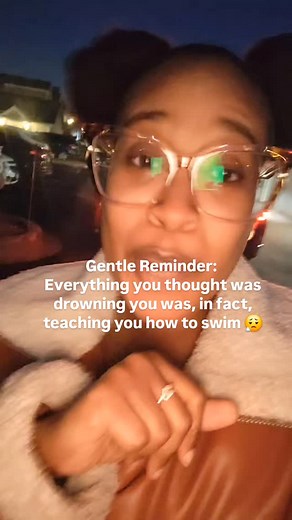 Gentle Reminder: Everything you thought was drowning you was, in fact, teaching you how to swim 😮‍💨 This quote is everything, so whoever said it first, THANK YOU! Life is so crazy it'll really have you out here thinking you're drowning when sometimes all you have to do is either: 1️⃣ Stand Up, or 2️⃣ Just keep swimming like Dory said in Finding Nemo You are one decision away from choosing happiness over depression and sadness. You are one decision away from choosing peace over falling apart in