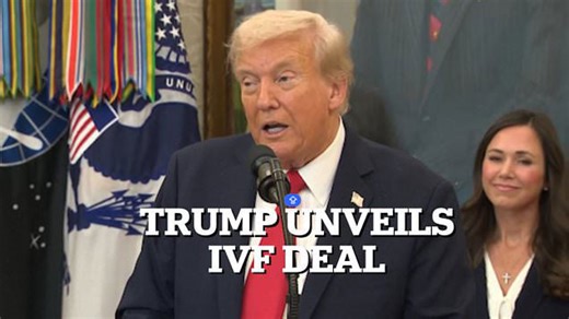 Trump announces deal to cut the cost of IVF treatments