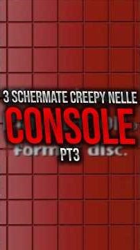 3 Schermate CREEPY nelle console PT3👻 #playstation #eastereggs #videogames #creepy #gaming