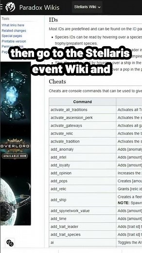 How to Use Console Commands/Cheat Codes in Stellaris!