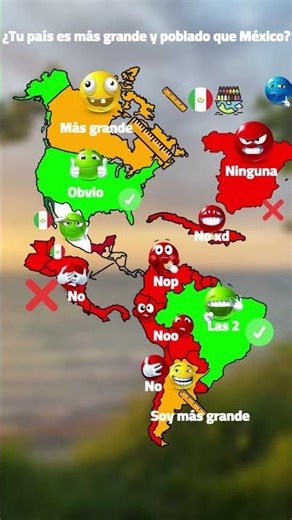 ¿Tu país supera a México? Tamaño y población en un solo mapa 🌎 #mapping