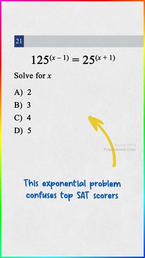 Future Admit | Digital SAT Test Prep on Instagram: "This SAT problem confuses even top scorers Comment or DM “1600” for 10 proven SAT strategies to maximize your score 🧪 #satprep #digitalsat #digitalsathacks#satmath #satreading #sattestprep #highschoolparents #psatprep #psat #collegeadmissions"