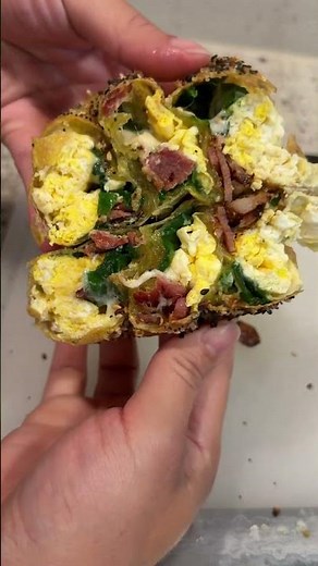 Viral Rice Paper Breakfast Wrap #breakfast #cookwithme #recipe #healthyrecipes