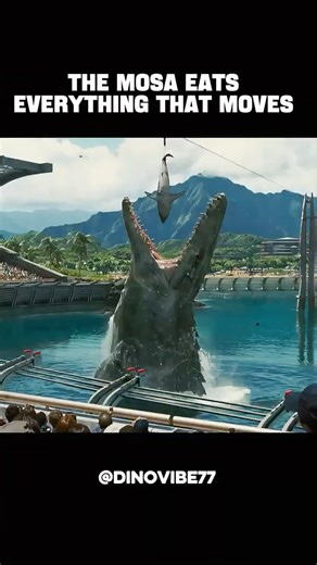 Mosasaurus eating everything in sight 🥶​ Jurassic Edit #dinosaur #jurassicworld