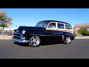 1952 Chevrolet Styleline Tin Woodie Station Wagon Restomod & Ride on My Car Story with Lou Costabile