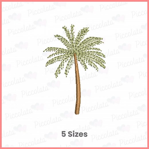 Palm Tree Embroidery Design / Palm Embroidery Design / Beach Embroidery Design Digital Download for Embroidery Machines Digital File - Etsy