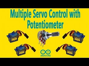 Multiple servo motor control by potentiometer using Arduino