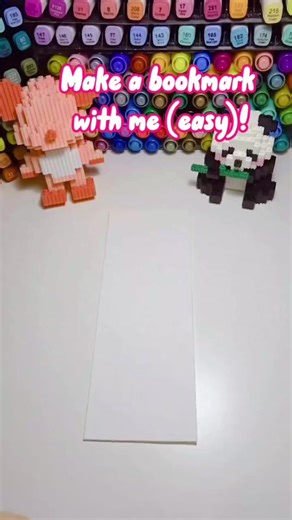 Easy bookmark idea with water based markers! #diy #bookmark #bookmarkart #markerart #drawing #aquamarkers #watercolor #easyart #diycrafts | pinoxart