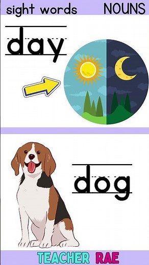 Sight Words Nouns part 5 || reading practice || grade 1 || kindergarten