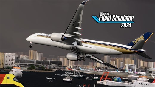 台风中勇闯魔鬼香港启德！| 微软模拟飞行 | Microsoft Flight Simulator