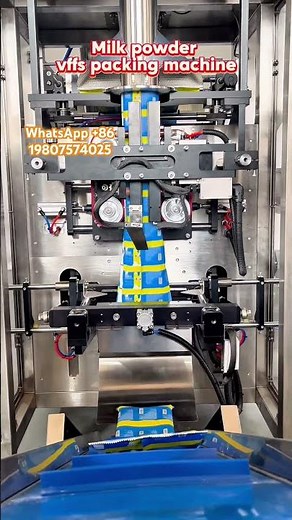 Automatic milk powder packing machine,VFFS vertical powder filling sealing system#industrial #pack