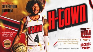 Houston Rockets to debut uniforms honoring NBA championship teams in the ’90s