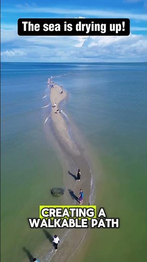 Walking Across the Sea: The Amazing Tidal Sandbar Phenomenon!