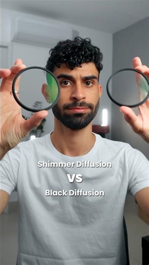 What’s the difference between shimmer diffusion filter and black diffusion filter?✅🎬