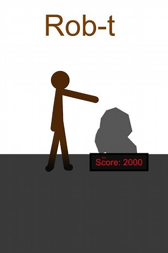 Punch the Rock! Normal Human vs Power Human #animation #stickman #pivotanimator #animatorzone