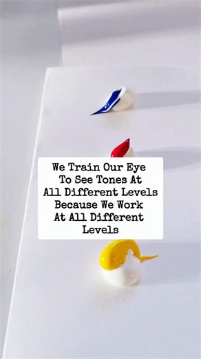 Training your eye to see tone... When a tone shifts, how it shifts, what shifts it... No one can give that to you...even if they give you amazing theory training You still have to do your own work of training yourself to see 👀🎨 BUT that theory will guide you! Without theory, you can tend to feel like you're guessing a lot or going by what someone told you they did. Theory is the guide book Actively working the theory gives you visual data so you can learn to SEE it better🫶💜 Formulating is wo