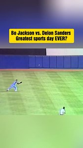 July 17, 1990: Bo Jackson homered thrice for the Royals; Deion Sanders countered with an inside-the-park home run past Jackson for the Yankees. #baseball #bojackson #mlb | MLB Throwbacks