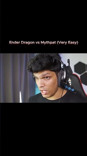‪@Mythpat‬ vs Ender Dragon (Very Easy) #shorts #shortvideo #minecraft #mythpat #trending #gaming