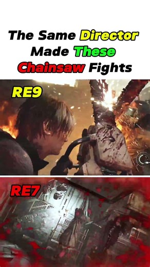 The Same Director Made These Chainsaw Fights #residentevilrequiem #residentevil9 #shorts #explore