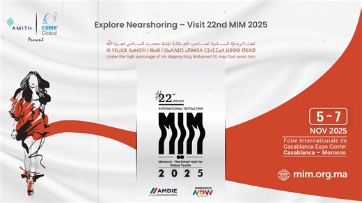🇲🇦 Morocco’s Biggest Fashion & Textile Show is Here! The 22nd Maroc in Mode (MIM) Show 2025 🗓 5–7 November 2025 | 📍 OFEC, Casablanca Organized by AMITH – The Moroccan Association for Textile & Clothing Industries and CEMS-Global The wait is over! Morocco’s most anticipated Textile & Apparel Industry Event returns next week - bringing together the best of Moroccan fashion, design, and manufacturing under one roof. Join leading Moroccan manufacturers, fashion brands, and sourcing professionals