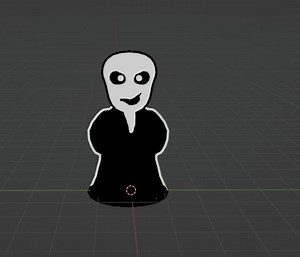 Made a 3d model of wing gaster, the royal scientist🤯