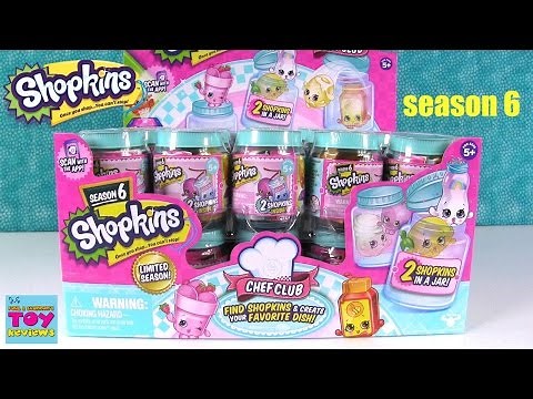 Shopkins Chef Club Season 6 2 Pack Jar Unboxing Toy Review Round 1 | PSToyReviews