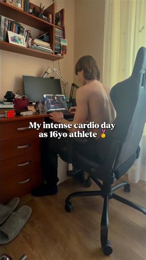 My intense cardio day as 16yo athlete 🏅