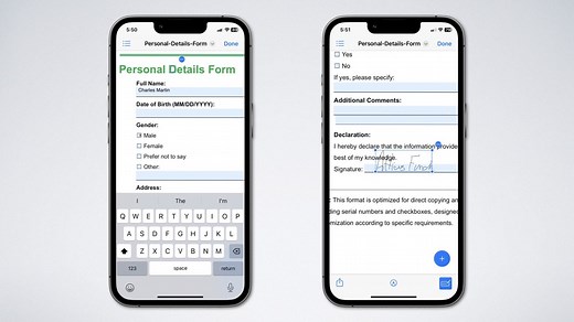 Easily sign and fill out PDF forms on your iPhone or iPad