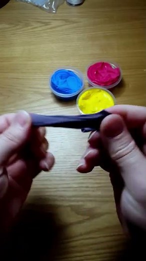 Air dry clay mixing colours | how to make shades of black clay #shorts