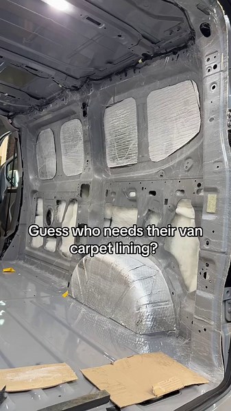 Wanting your own Van carpet lining, yeah we’ve got you covered 😎 be it a Ford transit or a Volkswagen crafter… any Van any size we line the lot of the #vanlife #transitcustom #fordtransit
