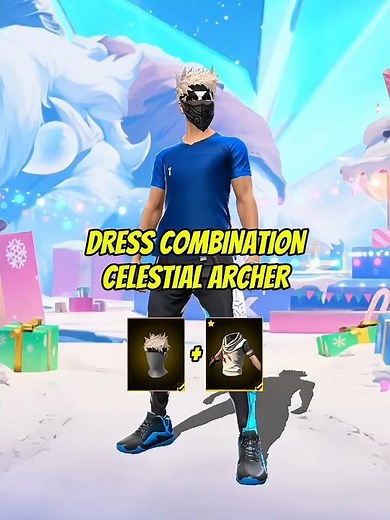 Free Fire Celestial Archer Bundle Dress Combination 🔥 | #shortsff #shortsfeed