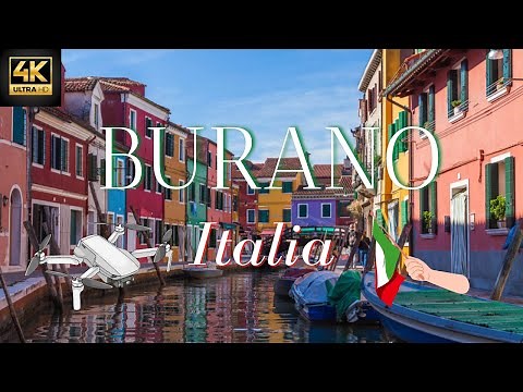 Burano Venice: Amazing Drone & Aerial Video Tour of (Burano island) Italy 4k