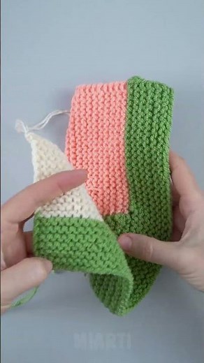 Simple knitted slippers for beginners! Miarti🧶