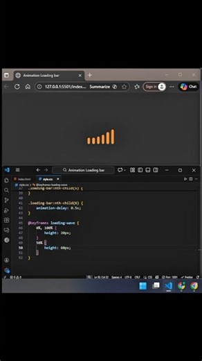 Animation Loading Bar using HTML and CSS