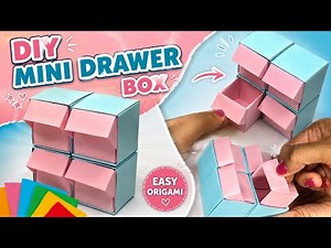 Super Easy Origami Box with Drawers | Paper Craft Ideas | paper craft