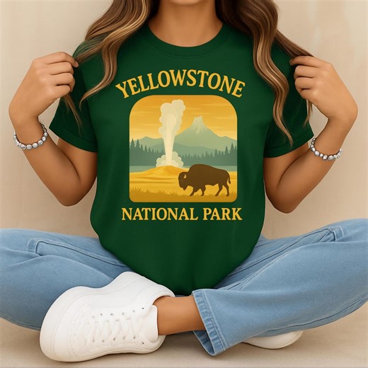 Yellowstone National Park T-shirt - Etsy