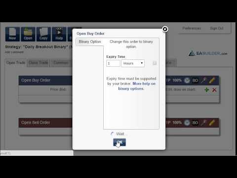 How To Create EA For Binary Options