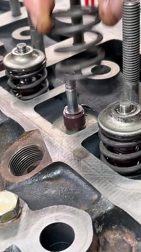 Close-Up of Mechanical Components in Engineering Workshop