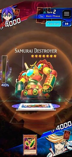 Yu-Gi-Oh! Duel Links - How To Synchro Summon Level 7 Samurai Destroyer? (2)
