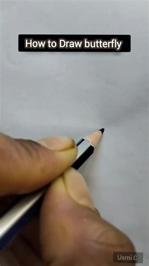 Usmi Creation on Instagram: "How to Draw butterfly"
