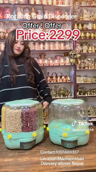 Rotating Grain Dispenser Available for Delivery in Nepal