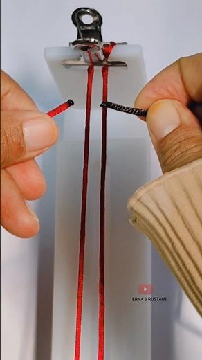 preparation step, how to connect two cords #macramebracelet #paracordknots