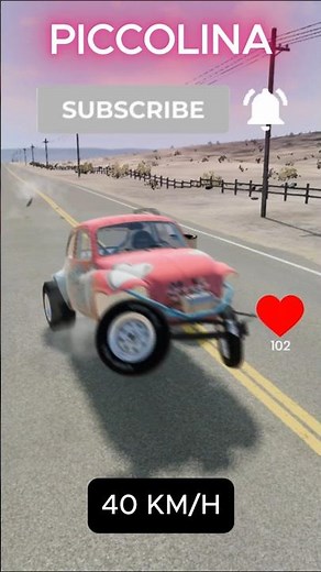 “Fastest Tiny Car Crash Test 😱 900HP Monster!” #crashtest