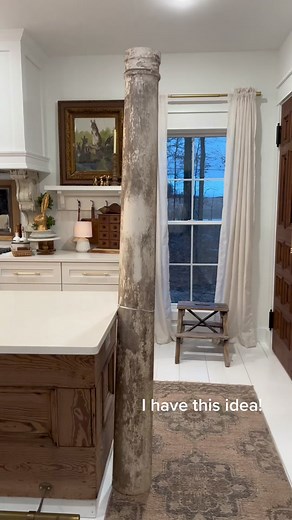 Adding Columns to the Kitchen for a Unique Look