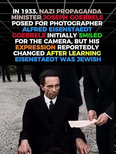 After He Learned the Photographer Was Jewish #shorts #ww2 #gobbel