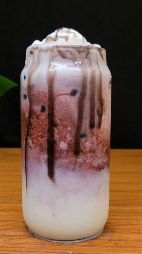 The Creamiest Berry Dream You'll Ever See! 🍦💜💕 #shorts #milkshake #asmr