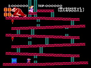Donkey Kong (Original) Full Playthrough (US NES Version)1 on Make a GIF